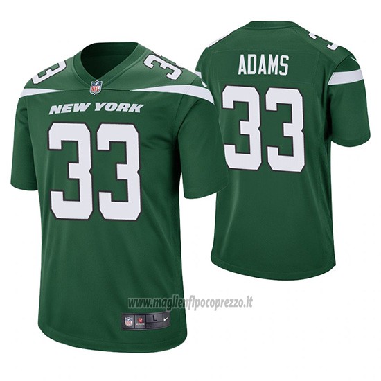 Maglia NFL Game New York Jets Jamal Adams Verde